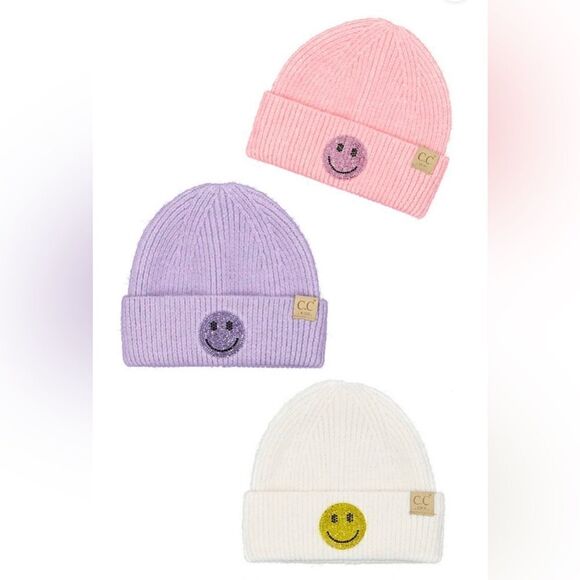 CC Beanie Smiley Kids - Picture 2 of 2